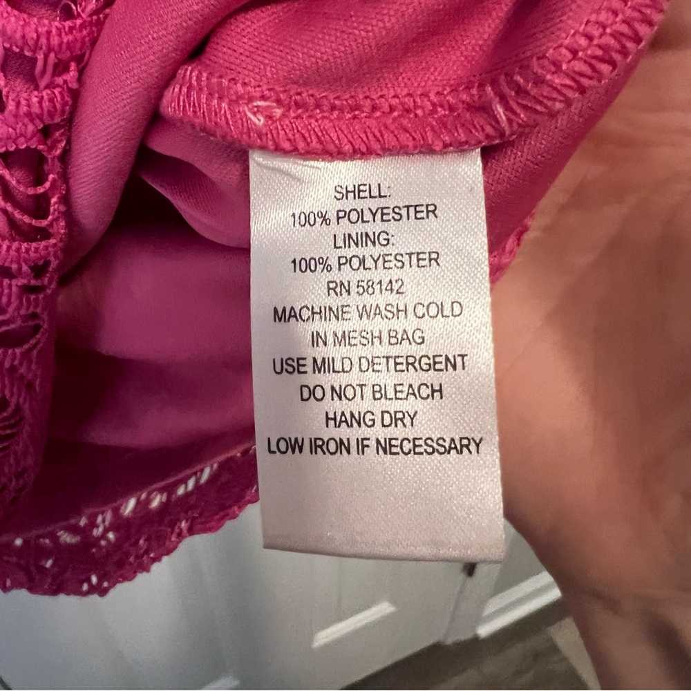 London Times 12 Pink Summer Dress Floral Knit - Picture 8 of 8